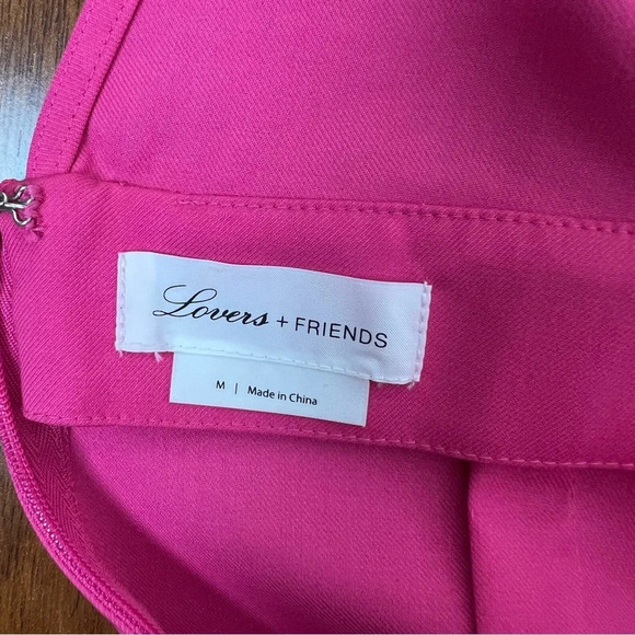 Lovers and Friends Revolve Hot Pink Mini Dress Size M - Picture 3 of 4